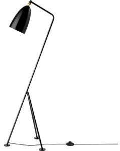 Podne Lampa GUBI, Crno, Dnevna soba, Metal