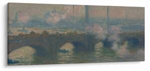 Slika - Claude Monet, Waterloo Bridge, Gray Day, reprodukcije (120x50 cm)