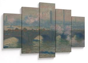 Slika - Claude Monet, Waterloo Bridge, Gray Day, reprodukcije (150x105 cm)