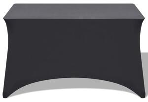 VidaXL Rastezljiva Navlaka za Stol 2 kom 120x60,5x74 cm Antracit