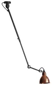 Lampe Gras 302 stropna svjetiljka, crna/sirovo bakar - DCW
