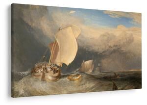 Slika - William Turner, Fishing Boats with Hucksters Bargaining for Fish, reprodukcije (90x60 cm)