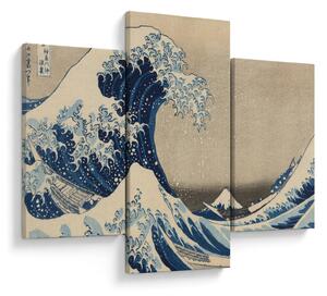 Slika - Katsushika Hokusai, Under the Wave off Kanagawa, reprodukcije (90x60 cm)