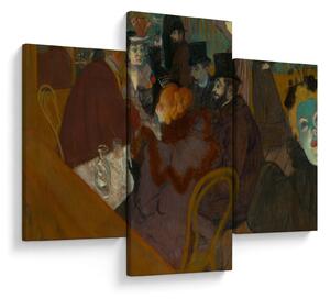 Slika - Henri de Toulouse-Lautrec, At the Moulin Rouge, reprodukcije (90x60 cm)