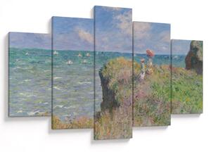 Slika - Claude Monet, Cliff Walk at Pourville, reprodukcije (150x105 cm)