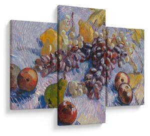 Slika - Vincent van Gogh, Grapes, Lemons, Pears, and Apples, reprodukcije (90x60 cm)