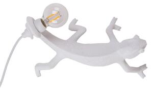 Stolne Lampa SELETTI, Chameleon Lamp Going Down, Bijela, Dnevna soba, Plastika, Dizajn
