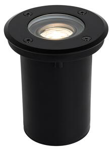 Moderni vanjski podni reflektor crni 35 mm podesivi IP65 - Delux