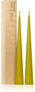 Ester & erik cone candles pure wasabi (no. 68/2) ukrasna svijeća 2x37 cm