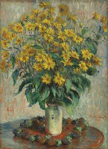 Reprodukcija Jerusalem Artichoke Flowers (1880), Claude Monet