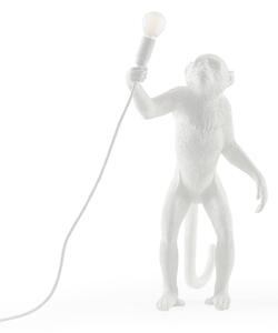 Stolne Lampa SELETTI, Monkey Lamp, Bijela, Dnevna soba, Plastika, Dizajn
