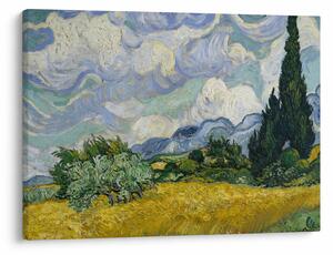 Slika - Vincent van Gogh, Wheat Field with Cypresses, reprodukcije (70x50 cm)