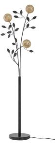 Podne Lampa Lucande, Evory, Crno, Dnevna soba, Metal, Firentinski