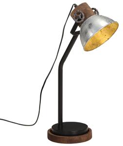 VidaXL Stolna svjetiljka 25 W vintage srebrna 18x18x60 cm E27