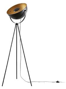 Podne Lampa Lindby, Meline, Crno, Dnevna soba, Metal, Moderan