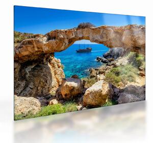 Staklena slika - Cape Greco (70x50 cm)