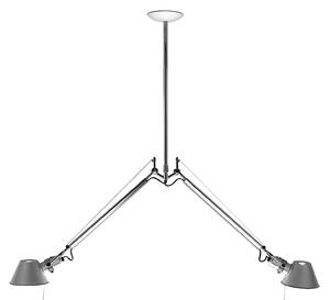 Viseće Svjetiljka Artemide, Tolomeo 2 Bracci, prigušiv, Metalik, Dnevna soba, Metal, Dizajn