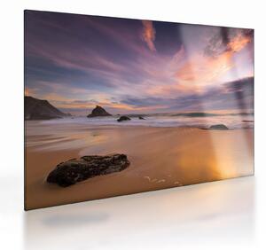 Staklena slika - Plaža Adraga (70x50 cm)