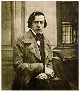 Bisson Freres Studio, - Reprodukcija Frédéric Chopin, 1849, (35 x 40 cm)