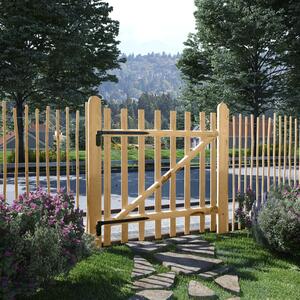 VidaXL Jednostruka vrata za ogradu od drva lješnjaka 100 x 100 cm