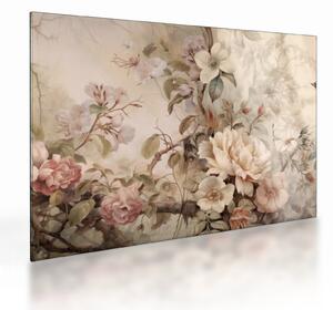 Staklena slika - Vintage slika ptica (70x50 cm)