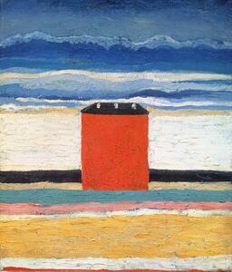 Malevich, Kazimir Severinovich - Reprodukcija umjetnosti Red House, (35 x 40 cm)