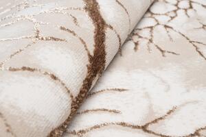 Jednostavan moderan tepih bež boje sa smeđim motivom Širina: 80 cm | Duljina: 150 cm