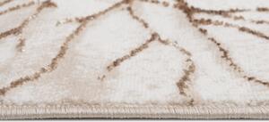 Jednostavan moderan tepih bež boje sa smeđim motivom Širina: 120 cm | Duljina: 170 cm