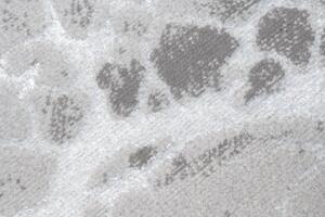 Jednostavan moderan tepih u sivoj boji s bijelim motivom Širina: 160 cm | Duljina: 230 cm