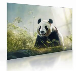 Staklena slika - Panda (70x50 cm)