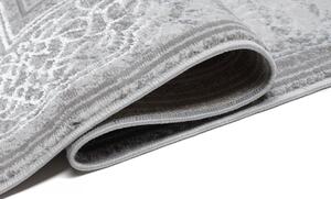 Ekskluzivni sivi tepih s bijelim istočnjačkim uzorkom Širina: 160 cm | Duljina: 230 cm