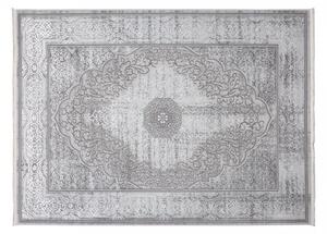 Ekskluzivni sivi tepih s bijelim istočnjačkim uzorkom Širina: 140 cm | Duljina: 200 cm