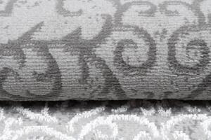 Ekskluzivni sivi tepih s bijelim istočnjačkim uzorkom Širina: 200 cm | Duljina: 300 cm