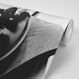 Fototapeta crno-bijeli starinski gramofon
