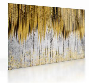 Staklena slika - Zlatne linije (70x50 cm)