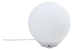 Stolne Lampa Lindby, Cosmia, prigušiv, Bijela, Dnevna soba, Staklo, Moderan