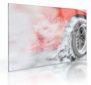 Staklena slika - Trkači automobil (70x50 cm)