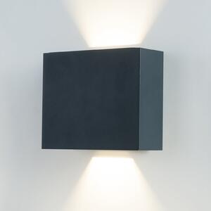 BRUMBERG 60110 LED vanjska zidna svjetiljka, gore-dolje, Crno, Područje hodnika, Metal