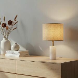 Stolne Lampa Lindby, Alabaster, Bež, Dnevna soba, Tkanina / tekstil, Skandinavski
