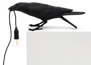 Stolne Lampa SELETTI, Bird Lamp, Crno, Dnevna soba, Plastika, Dizajn