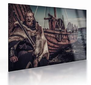 Staklena slika - Vikinški ratnik (70x50 cm)