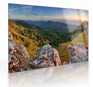 Staklena slika - Planinski krajolik (70x50 cm)