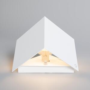 Komplet od 2 moderne zidne svjetiljke bijele boje - Cube