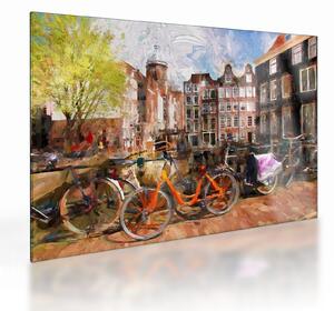 Staklena slika - Amsterdam, slikarstvo (70x50 cm)