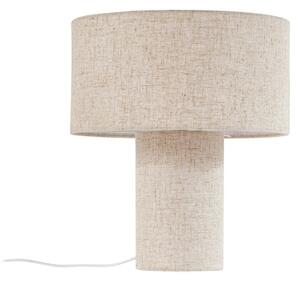 Stolne Lampa Lindby, Elfie, Bež, Dnevna soba, Tkanina / tekstil, Skandinavski