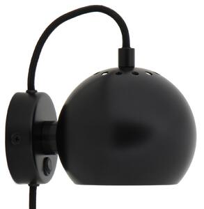 Zidne Svjetiljka FRANDSEN, Ball Magnet, Crno, Dnevna soba, Metal, Dizajn