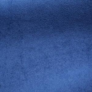 Jednobojni plavi baršunasti zastor 300 cm