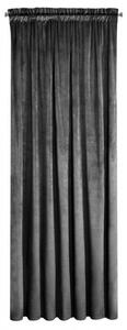 Crni zastor od mekanog baršuna s trakom Duljina: 270 cm