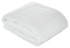 Ukrasna deka bež boje od mekane baršunaste tkanine Širina: 200 cm | Duljina: 220 cm