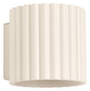 Zidne Svjetiljka SOLLUX LIGHTING, RIBLA, prigušiv, Bež, Dnevna soba, Aluminij